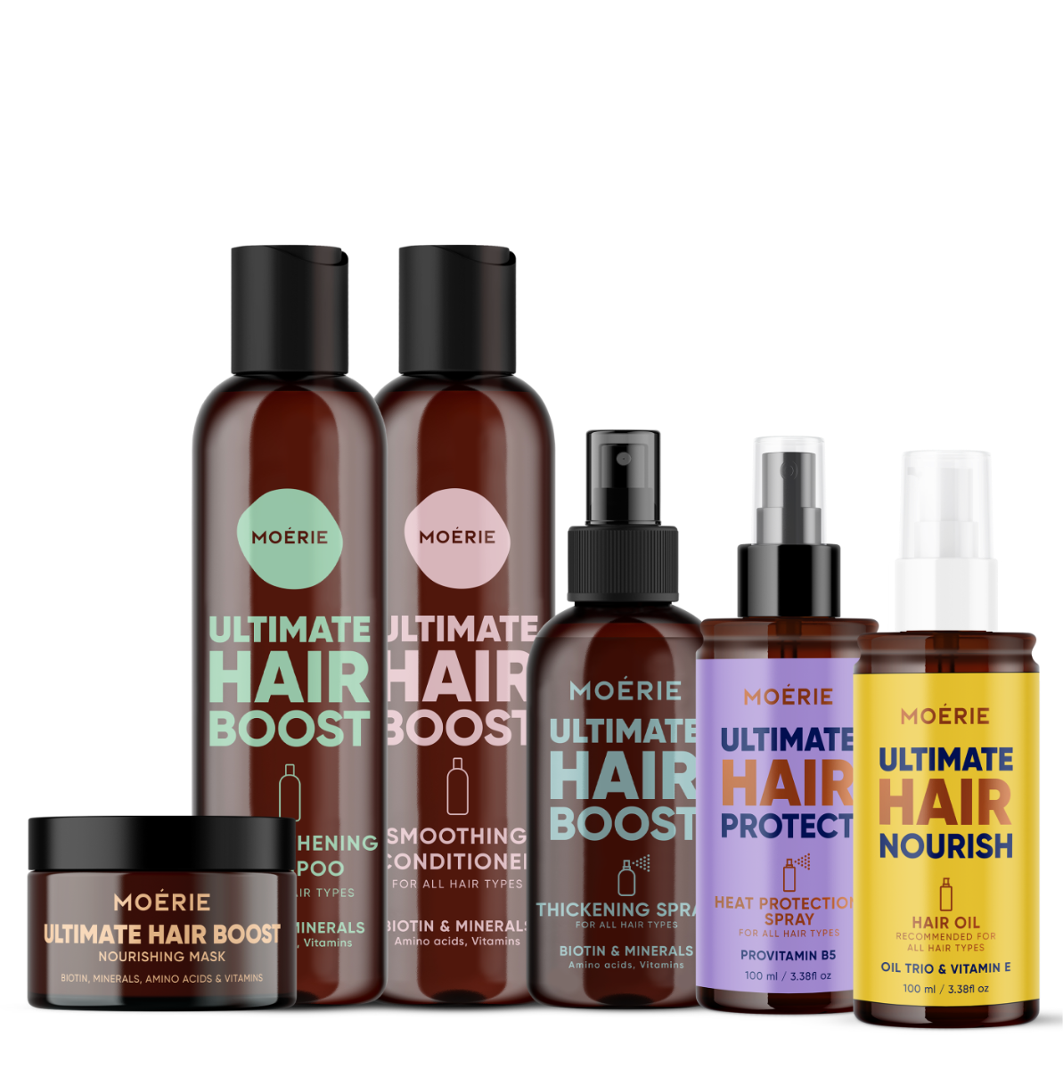 Strengthening Hair Growth Set + Protection Bundle